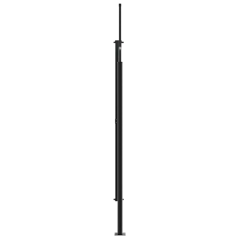 vidaXL tópszínű behúzható oldalsó napellenző 200 x 500 cm