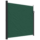 vidaXL sötétzöld behúzható oldalsó napellenző 200 x 500 cm