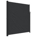 vidaXL fekete behúzható oldalsó napellenző 220 x 500 cm