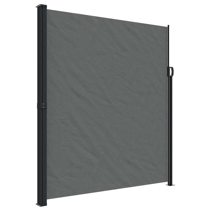 vidaXL antracitszürke behúzható oldalsó napellenző 220 x 500 cm