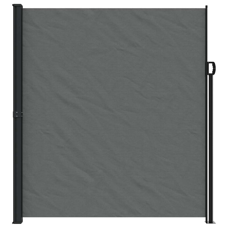 vidaXL antracitszürke behúzható oldalsó napellenző 220 x 500 cm