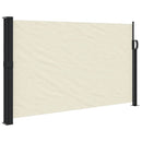 vidaXL krémszínű behúzható oldalsó napellenző 120 x 600 cm