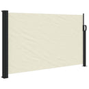 vidaXL krémszínű behúzható oldalsó napellenző 120 x 600 cm