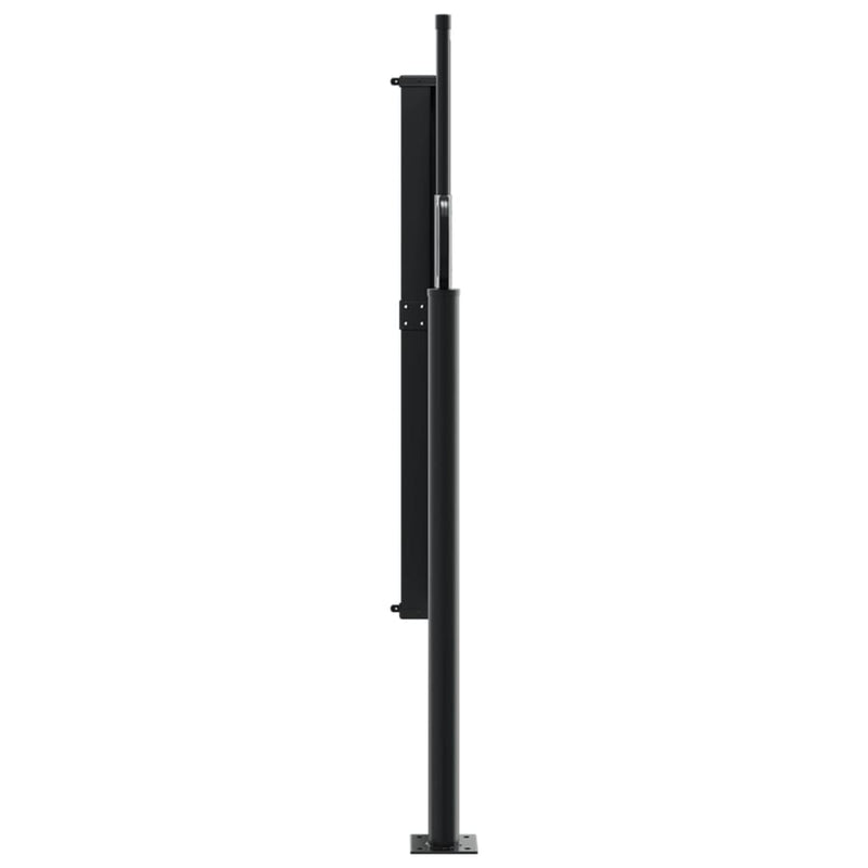 vidaXL sötétzöld behúzható oldalsó napellenző 120 x 600 cm