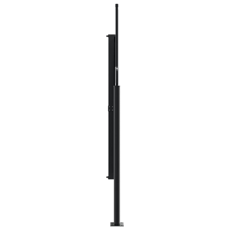 vidaXL sötétzöld behúzható oldalsó napellenző 180 x 600 cm