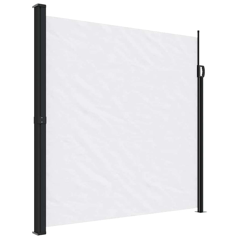 vidaXL fehér behúzható oldalsó napellenző 200 x 600 cm