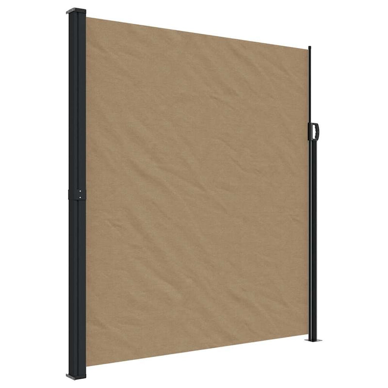 vidaXL tópszínű behúzható oldalsó napellenző 220 x 600 cm