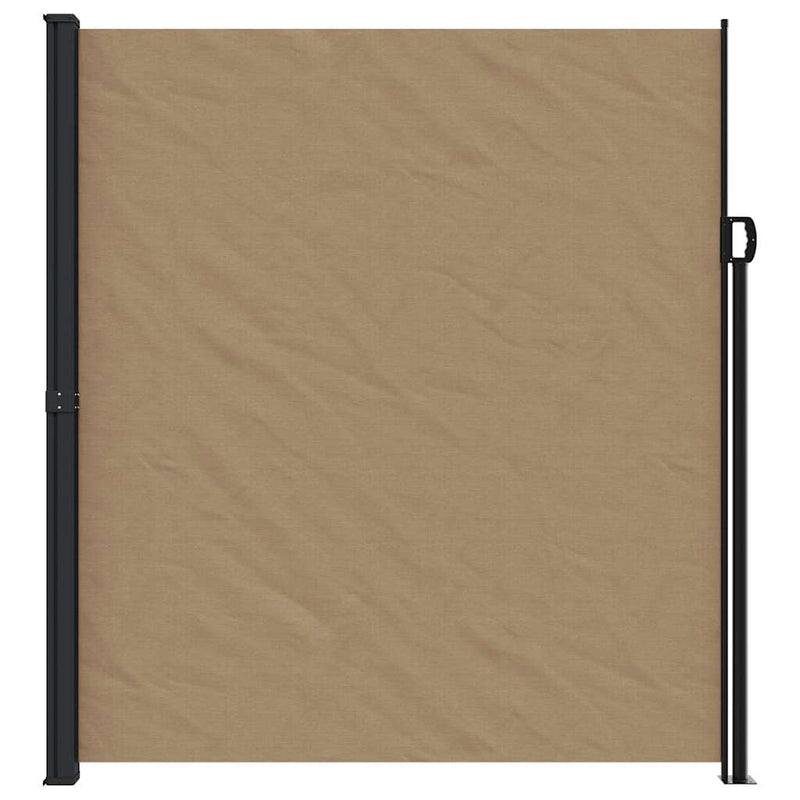 vidaXL tópszínű behúzható oldalsó napellenző 220 x 600 cm