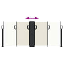 vidaXL krémszínű behúzható oldalsó napellenző 100 x 600 cm