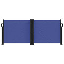 vidaXL kék behúzható oldalsó napellenző 100 x 600 cm