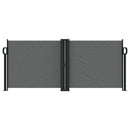 vidaXL antracitszürke behúzható oldalsó napellenző 100 x 600 cm