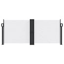 vidaXL fehér behúzható oldalsó napellenző 100 x 600 cm