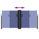 vidaXL kék behúzható oldalsó napellenző 120 x 600 cm