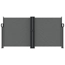 vidaXL antracitszürke behúzható oldalsó napellenző 120 x 600 cm