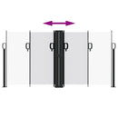 vidaXL fehér behúzható oldalsó napellenző 120 x 600 cm