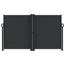 vidaXL fekete behúzható oldalsó napellenző 140 x 600 cm