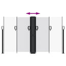 vidaXL fehér behúzható oldalsó napellenző 140 x 600 cm