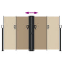 vidaXL tópszínű behúzható oldalsó napellenző 140 x 600 cm