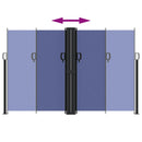 vidaXL kék behúzható oldalsó napellenző 160 x 600 cm