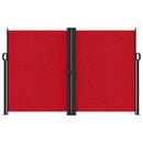 vidaXL piros behúzható oldalsó napellenző 160 x 600 cm