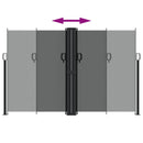 vidaXL antracitszürke behúzható oldalsó napellenző 160 x 600 cm