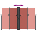 vidaXL terrakotta behúzható oldalsó napellenző 160 x 600 cm