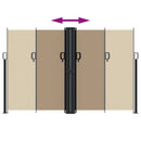 vidaXL tópszínű behúzható oldalsó napellenző 160 x 600 cm