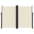 vidaXL krémszínű behúzható oldalsó napellenző 180 x 600 cm