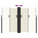 vidaXL krémszínű behúzható oldalsó napellenző 180 x 600 cm