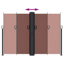 vidaXL barna behúzható oldalsó napellenző 180 x 600 cm