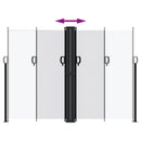 vidaXL fehér behúzható oldalsó napellenző 180 x 600 cm