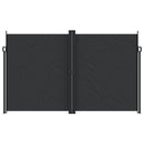 vidaXL fekete behúzható oldalsó napellenző 200 x 600 cm