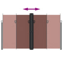 vidaXL barna behúzható oldalsó napellenző 200 x 600 cm