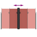 vidaXL terrakotta behúzható oldalsó napellenző 200 x 600 cm