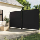 vidaXL fekete behúzható oldalsó napellenző 220 x 600 cm