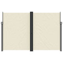 vidaXL krémszínű behúzható oldalsó napellenző 220 x 600 cm