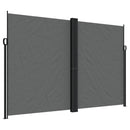 vidaXL antracitszürke behúzható oldalsó napellenző 220 x 600 cm