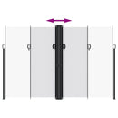 vidaXL fehér behúzható oldalsó napellenző 220 x 600 cm