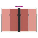 vidaXL terrakotta behúzható oldalsó napellenző 220 x 600 cm