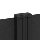 vidaXL fekete behúzható oldalsó napellenző 100 x 1000 cm