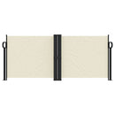 vidaXL krémszínű behúzható oldalsó napellenző 100 x 1000 cm