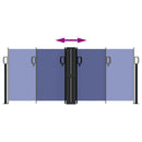 vidaXL kék behúzható oldalsó napellenző 100 x 1000 cm