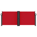 vidaXL piros behúzható oldalsó napellenző 100 x 1000 cm