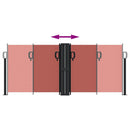 vidaXL terrakotta behúzható oldalsó napellenző 100 x 1000 cm