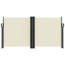 vidaXL krémszínű behúzható oldalsó napellenző 120 x 1000 cm