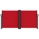 vidaXL piros behúzható oldalsó napellenző 120 x 1000 cm