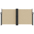 vidaXL bézs behúzható oldalsó napellenző 120 x 1000 cm