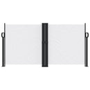 vidaXL fehér behúzható oldalsó napellenző 120 x 1000 cm