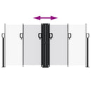 vidaXL fehér behúzható oldalsó napellenző 120 x 1000 cm