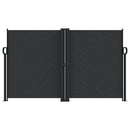 vidaXL fekete behúzható oldalsó napellenző 140 x 1000 cm